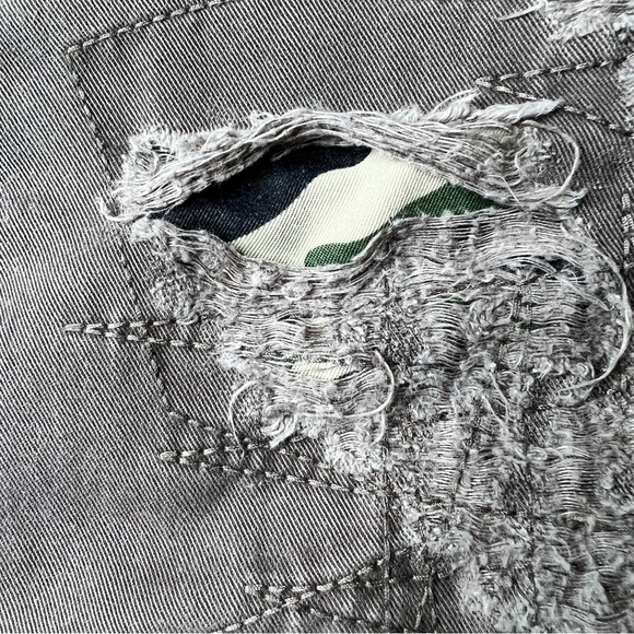 RARE BLUE COLLECTION Straight Button Fly Distressed Jeans Brown Size 29 Waist - Picture 9 of 16